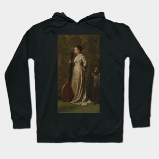 Girl With A Lute by Elihu Vedder Hoodie